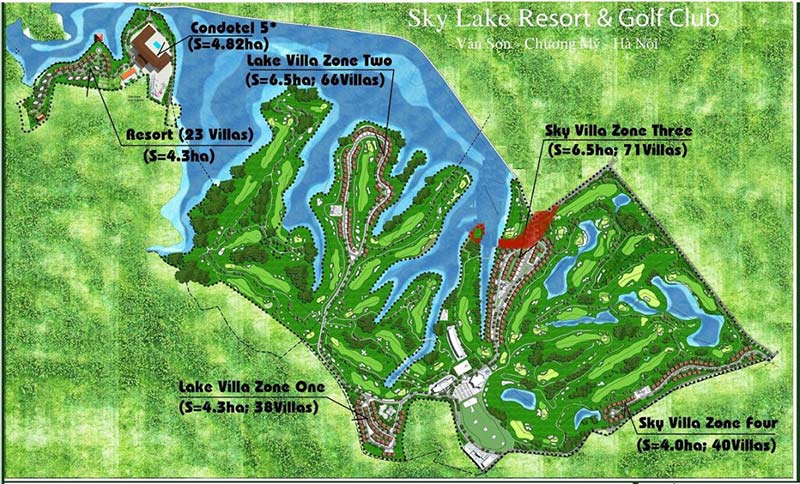 Sky Lake Resort & Golf Club Hanoi Golf Courses